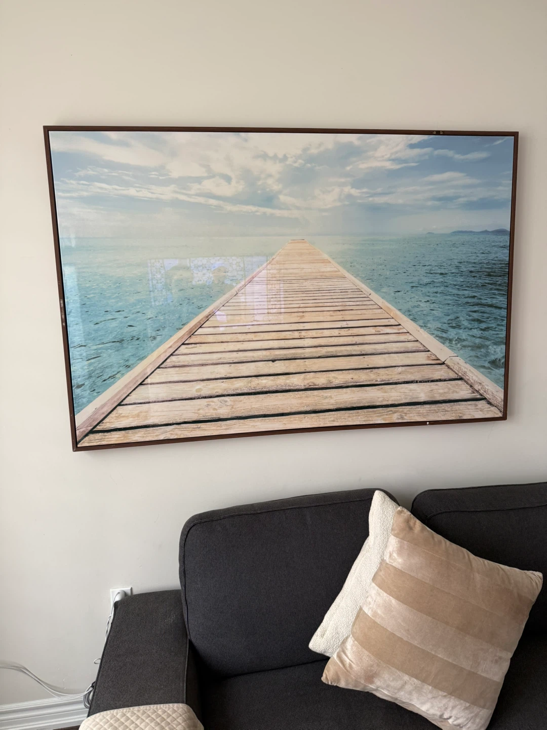 Large Landscape Wall Art - Wooden Dock Scene