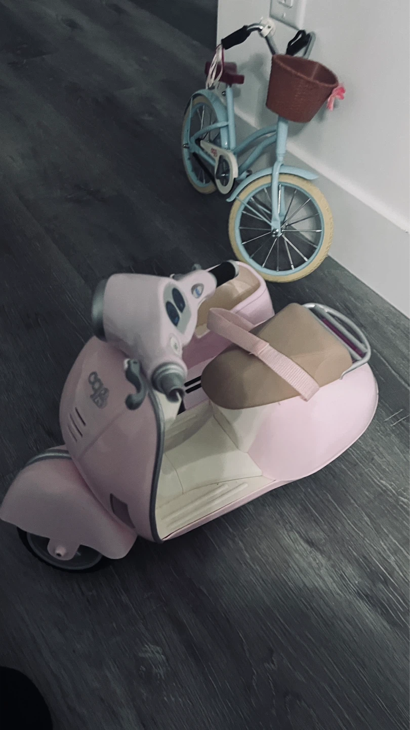 Our Generation Pink Scooter with Sidecar - photo 2