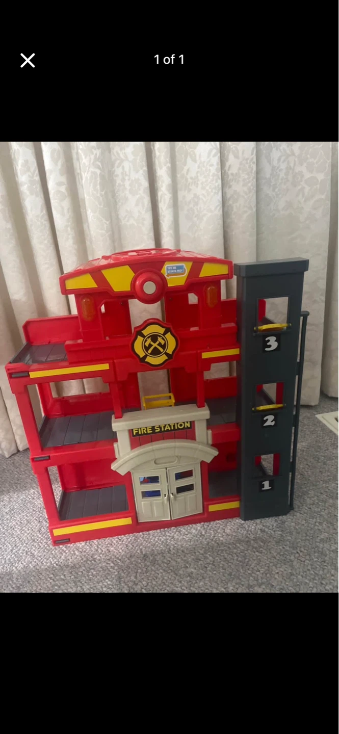 Fire Station Toy Playset