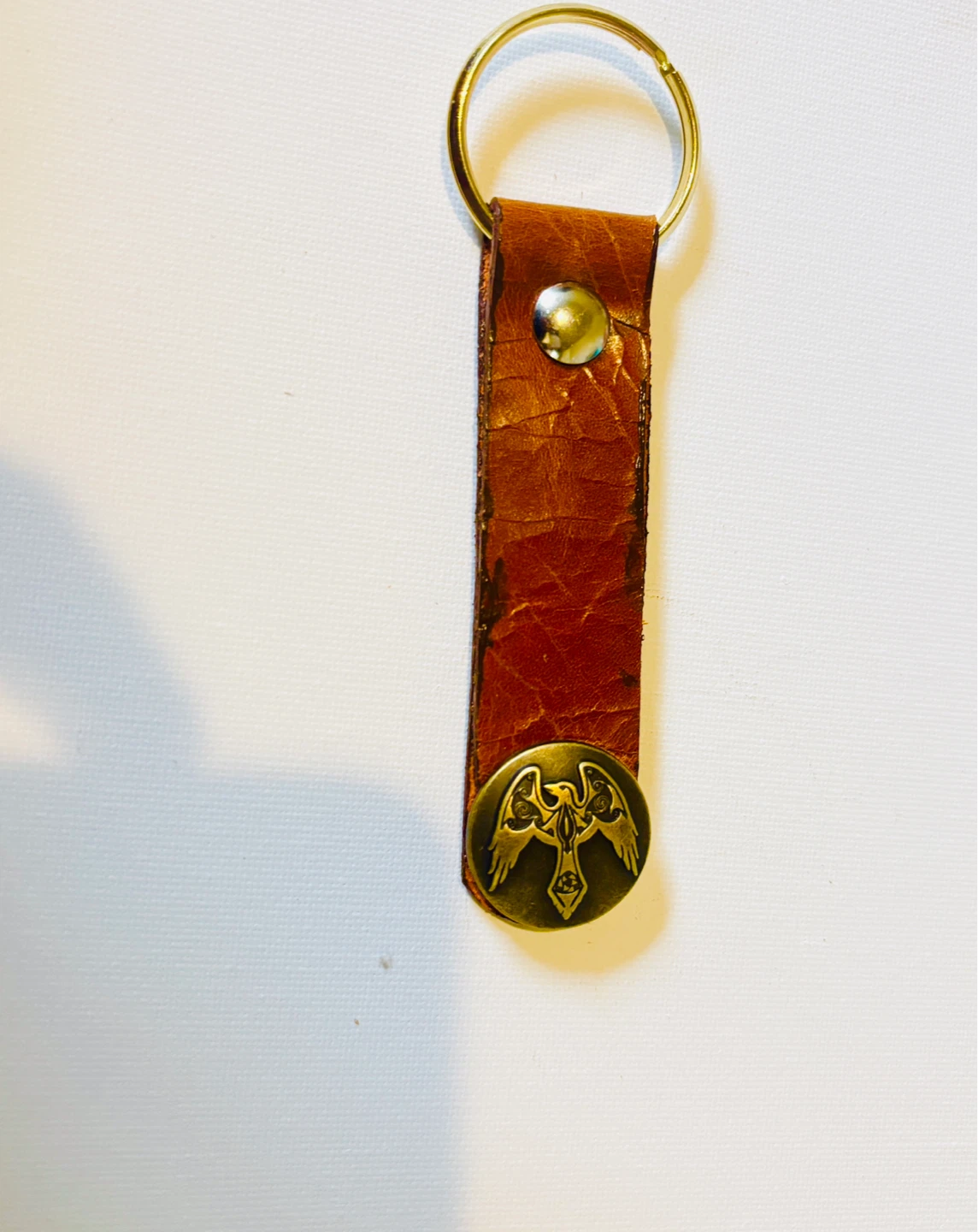 Leather Keychain with Lobster Clasp