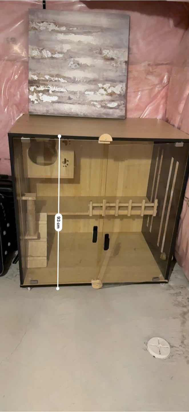 Wooden Cat Condo with Clear Doors - photo 3