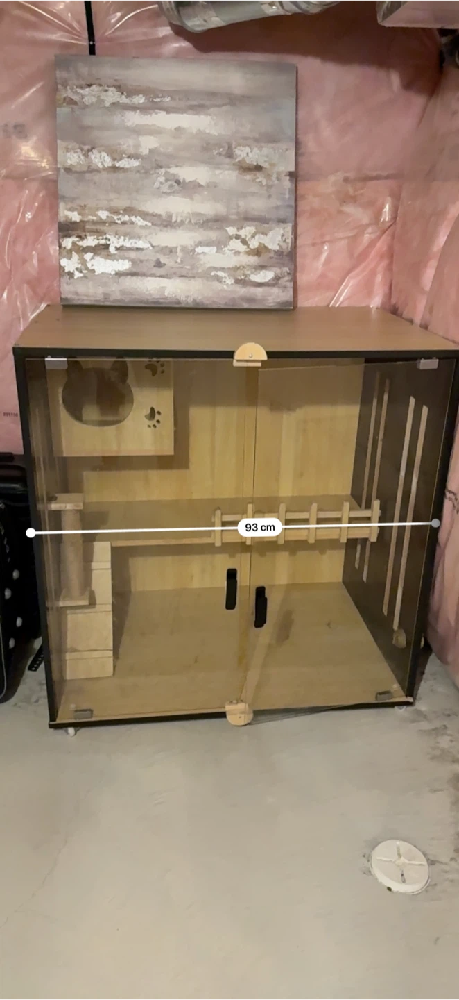 Wooden Cat Condo with Clear Doors - photo 4