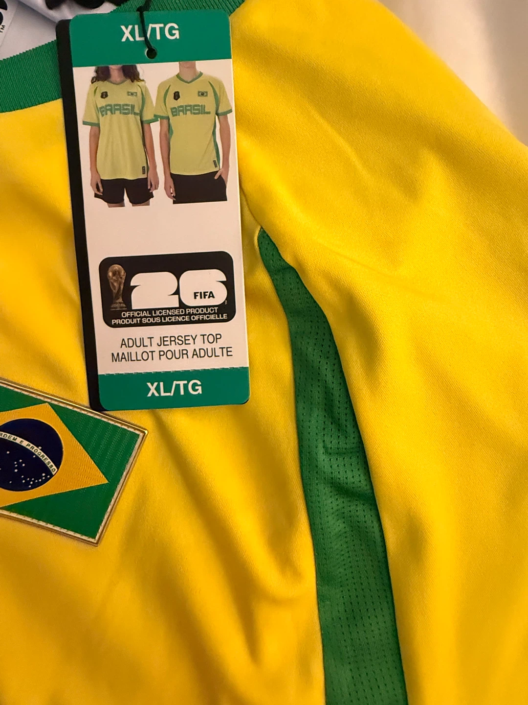 Adult Brazil Soccer Fifa World Cup Jersey XL/TG - photo 3