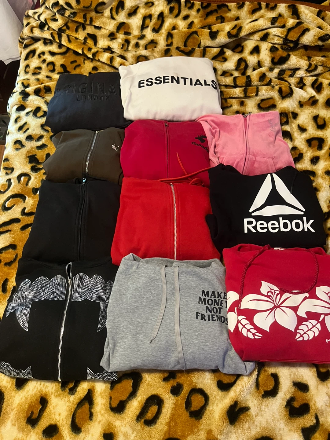 Assorted Hoodies and Zip-Ups size medium