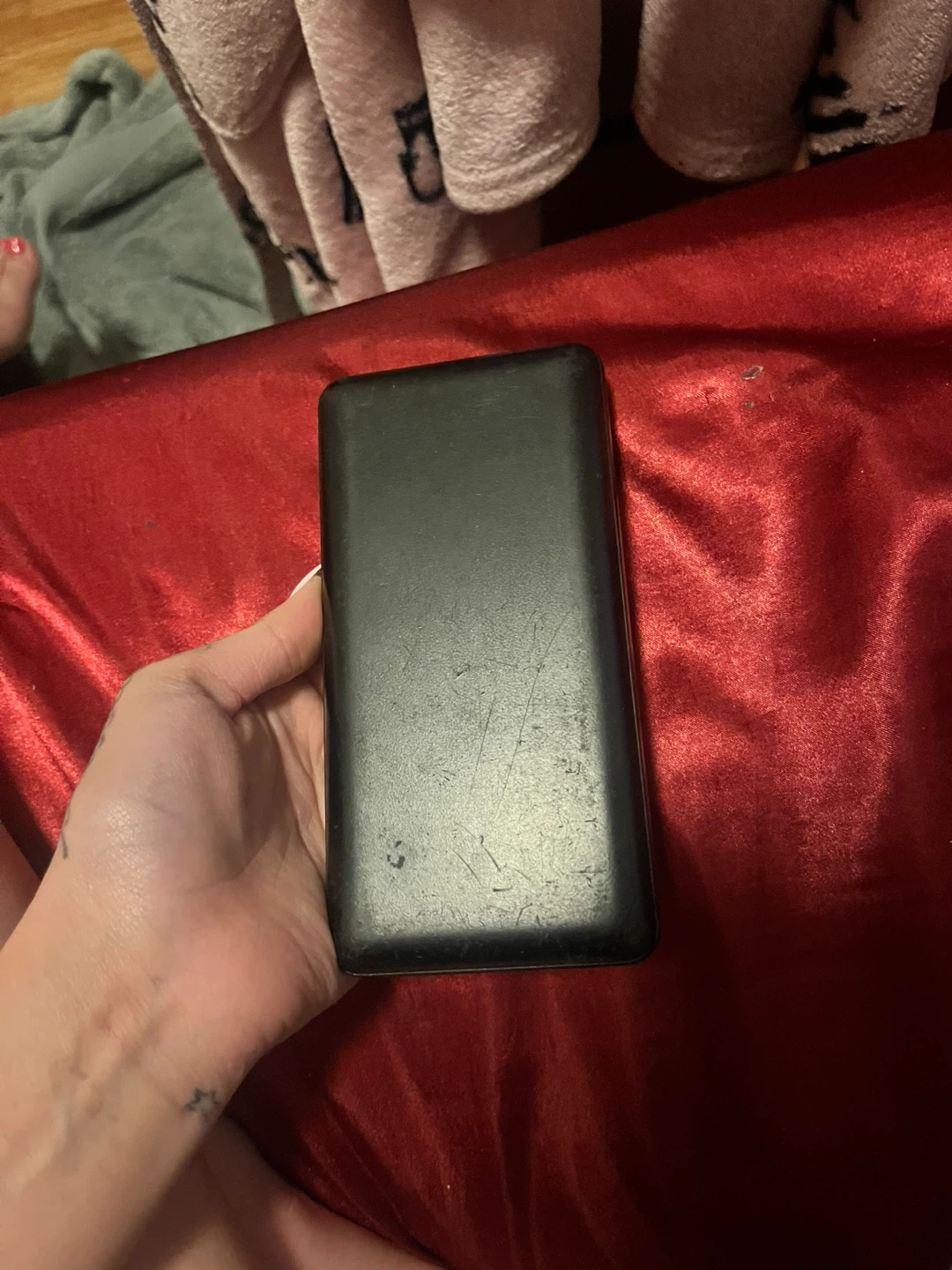 Black Portable Power Bank super long lasting