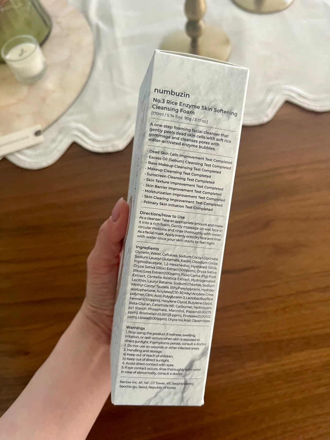 Numbuzin No.3 Rice Enzyme Skin Softening Cleansing Foam - photo 5