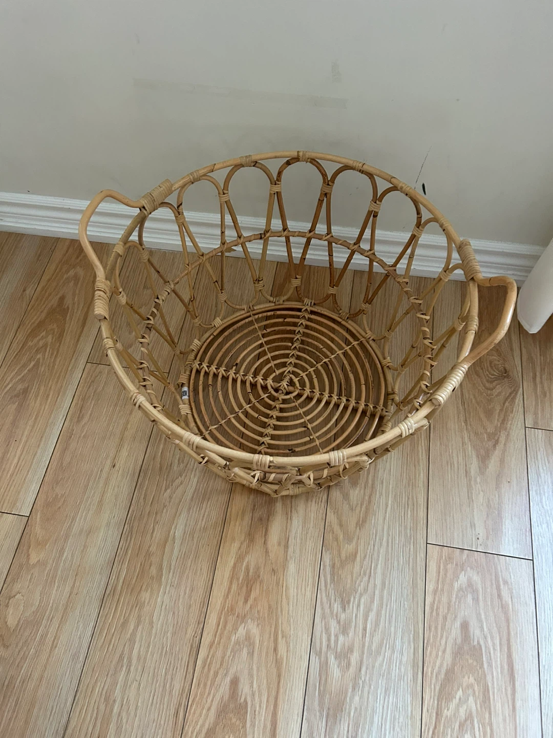 Woven Rattan Basket with Handles - photo 2