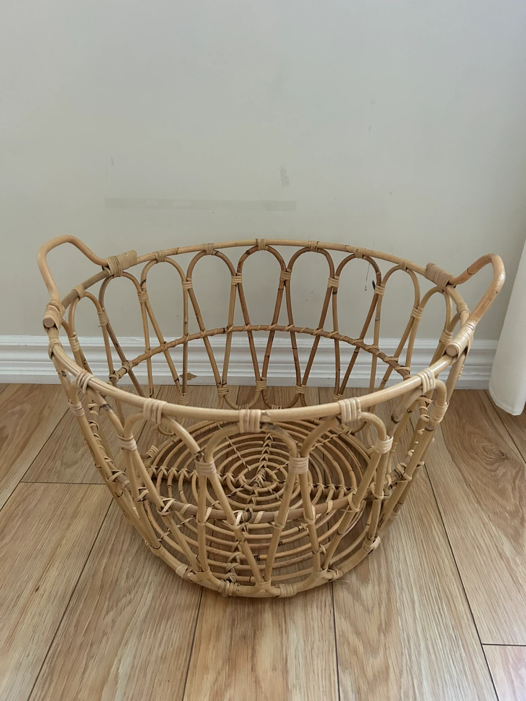 Woven Rattan Basket with Handles - photo 3