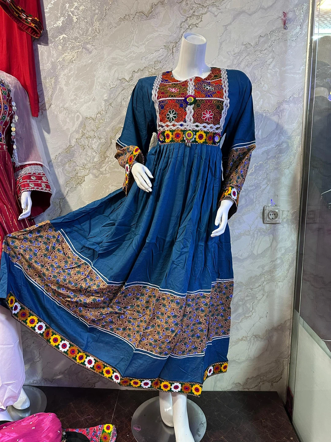 Embroidered Maxi Dress - photo 4