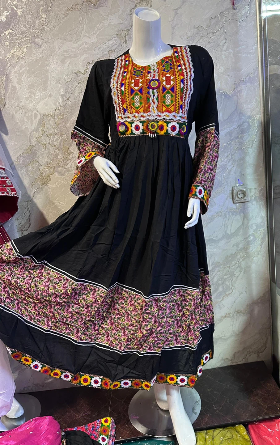 Embroidered Maxi Dress