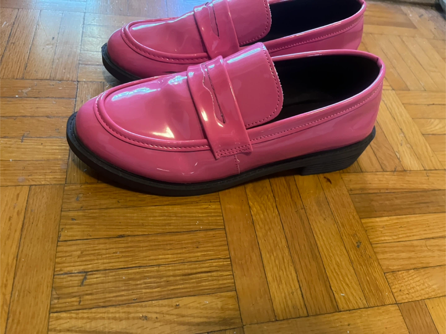 Pink Patent Loafers - photo 2