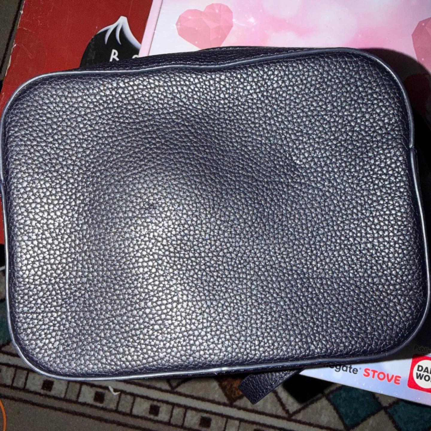 Ralph Lauren Navy Blue Leather Crossbody Bag - photo 2