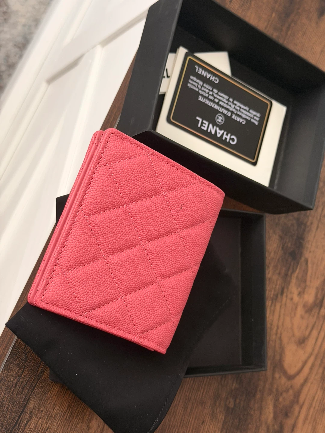 Chanel Quilted Pink Wallet - photo 2
