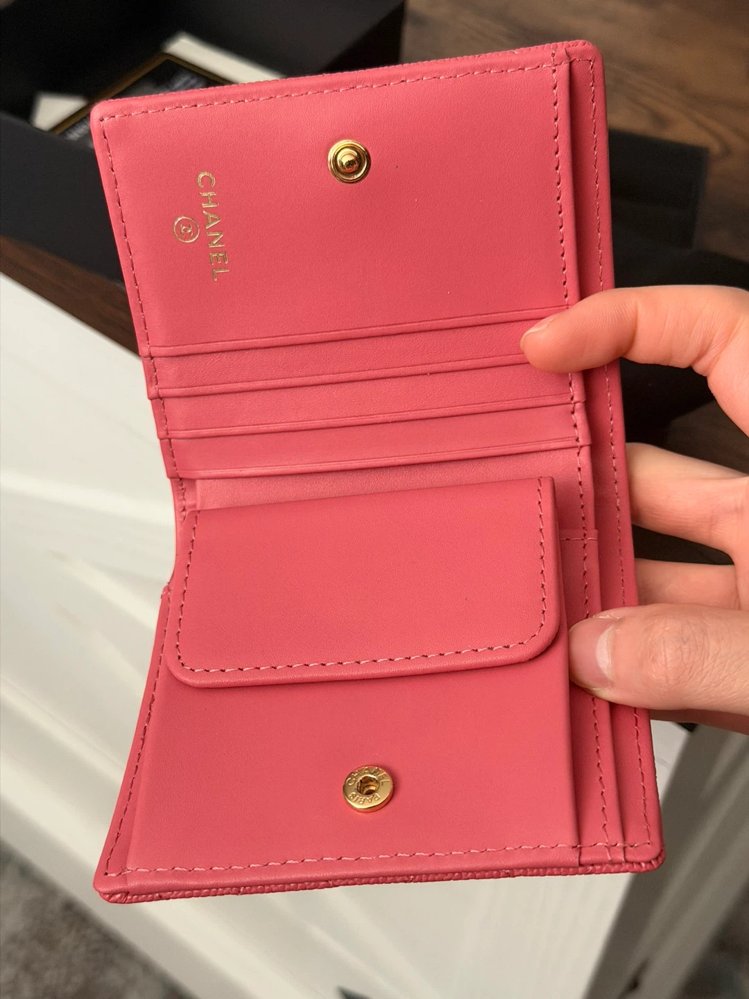Chanel Quilted Pink Wallet - photo 5