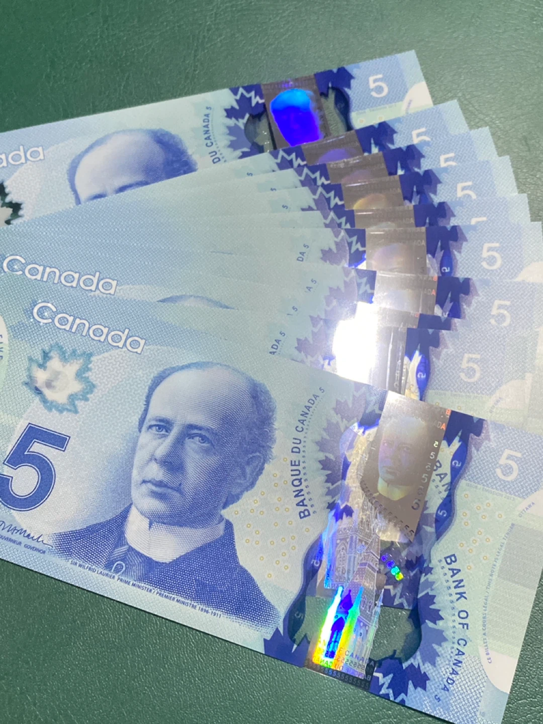 Canada $5 Bills - Polymer Notes - photo 3