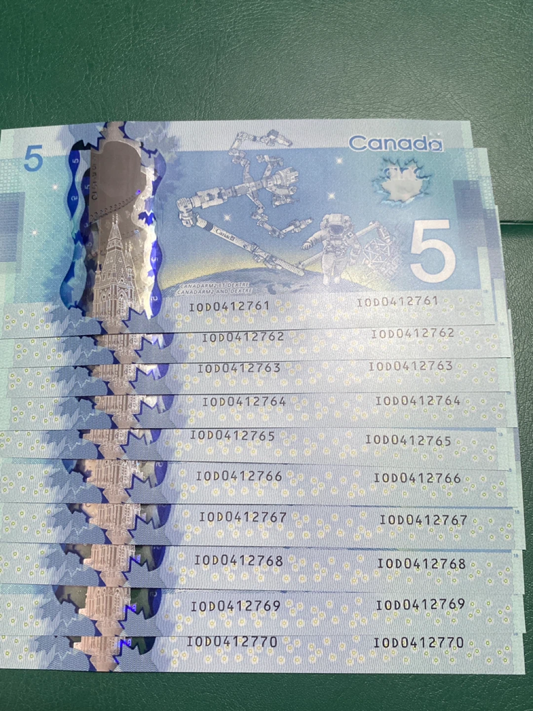 Canada $5 Bills - Polymer Notes - photo 2