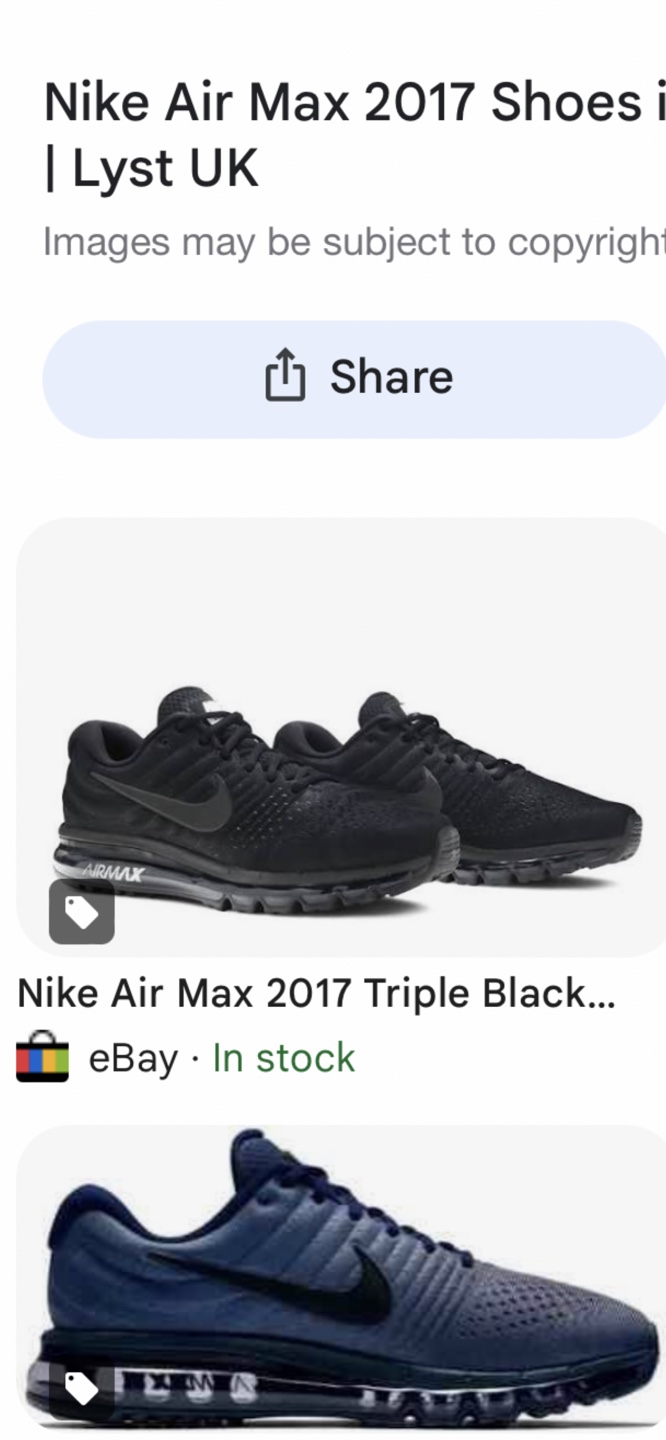 Nike Air Max 2017 Shoes - Black Mens size 13