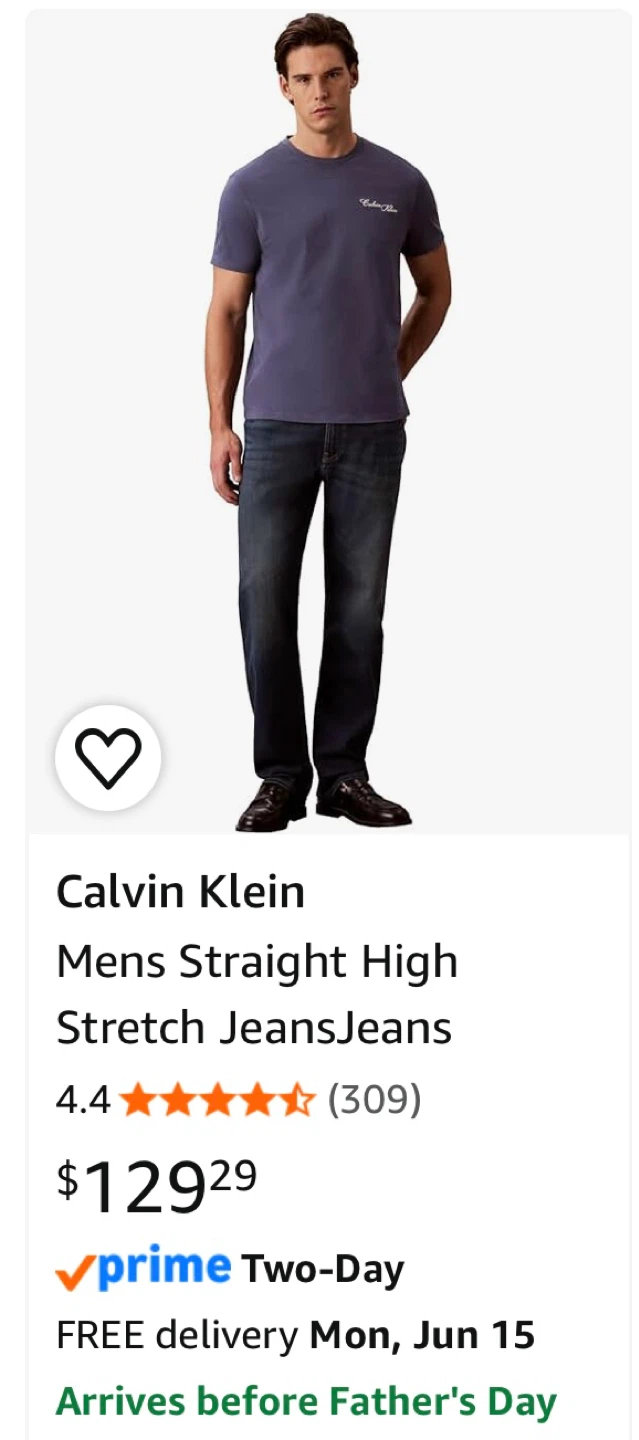 Calvin Klein Jeans Men's Slim Fit Jeans W32 L30 - photo 3