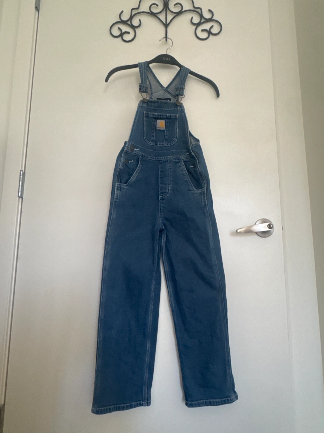 Carhartt Denim Overalls Size 7     EXCELLENT CONDITION - photo 3