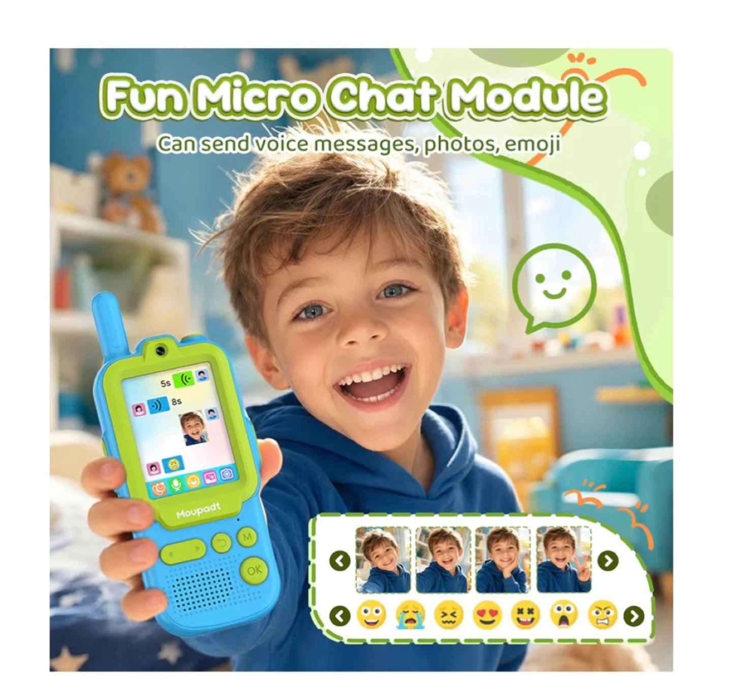Brand new Video Walkie Talkies for Kids 2.4" Screen - photo 4