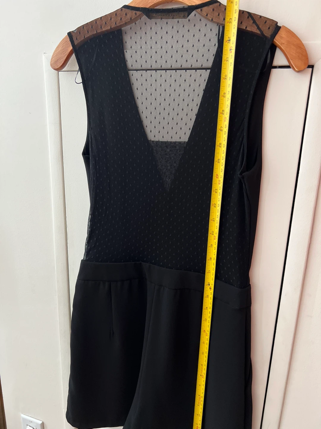 Black Sheer Dot Romper - photo 3