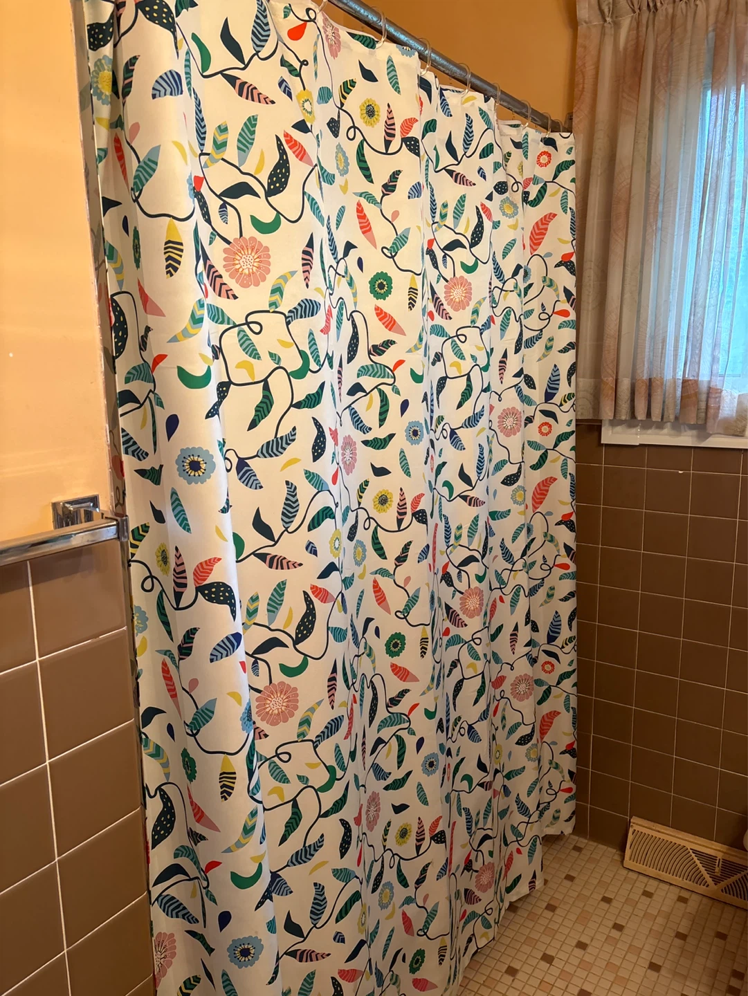 Colorful Floral Shower Curtain - photo 2