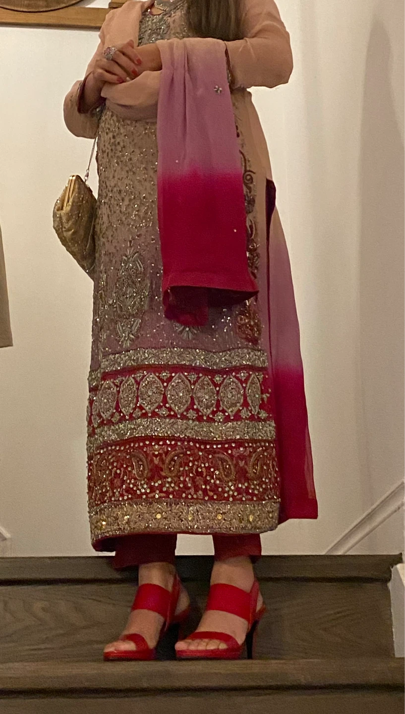 Embellished Pakistani Salwar Kameez Dupatta Set