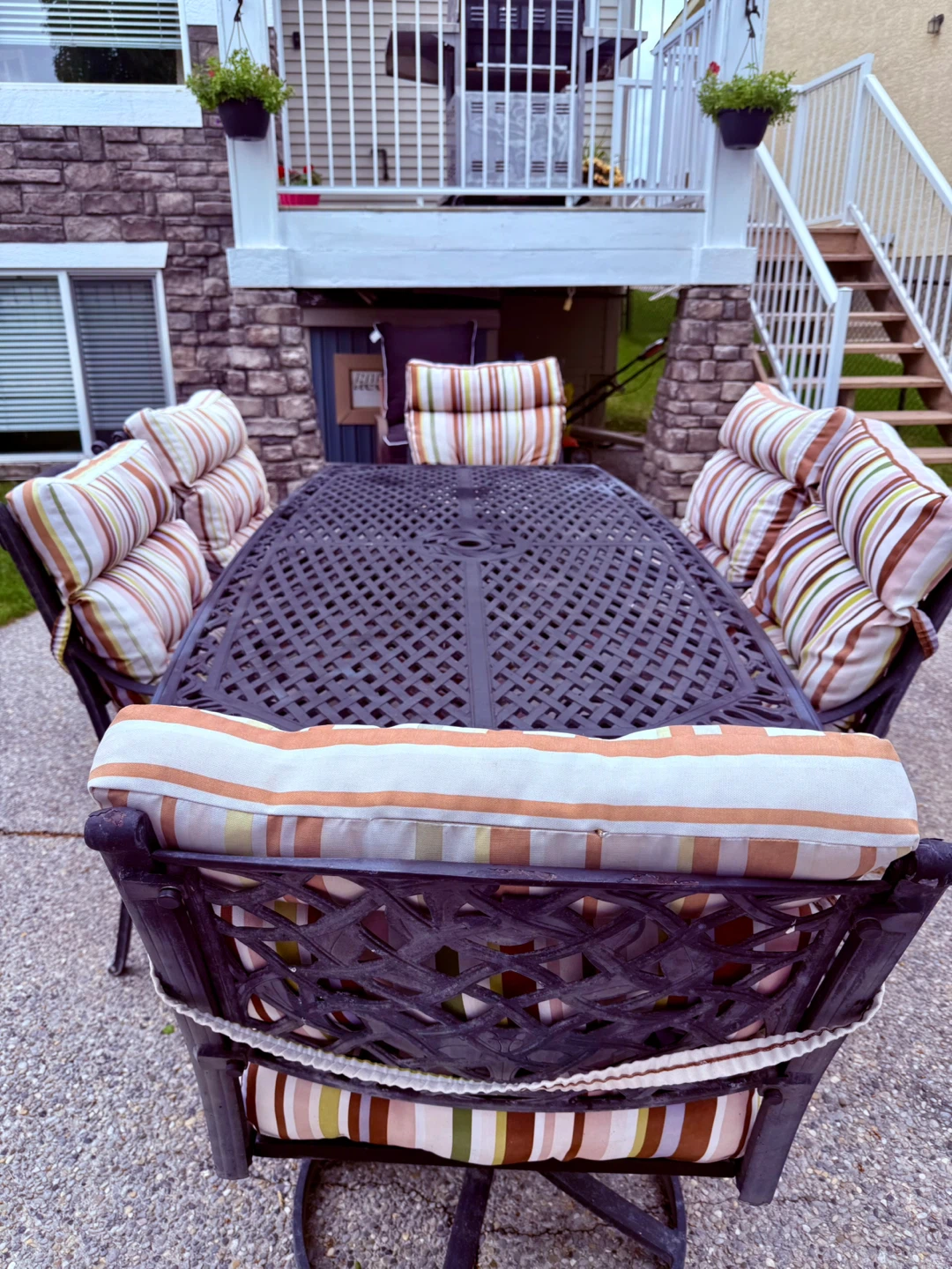 Outdoor Patio Dining Set with Cushions