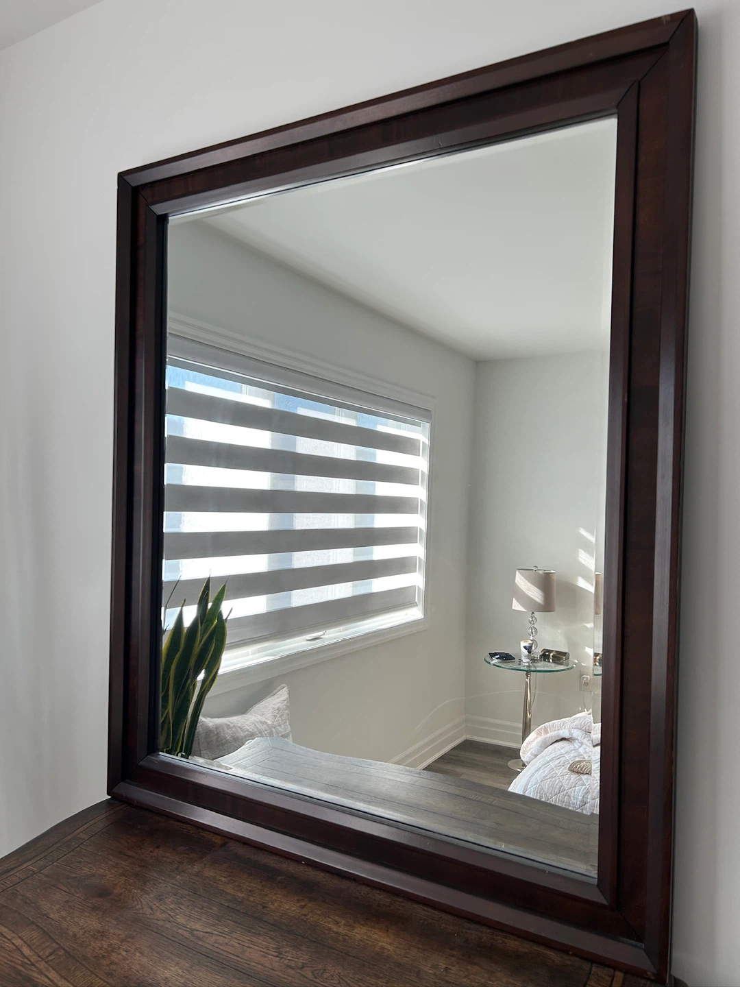 Wooden Framed Mirror - photo 2