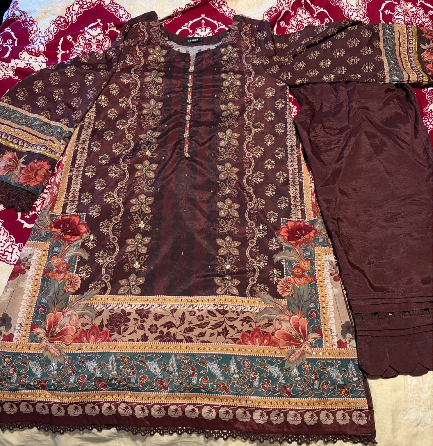 Embroidered  Dresses - Medium