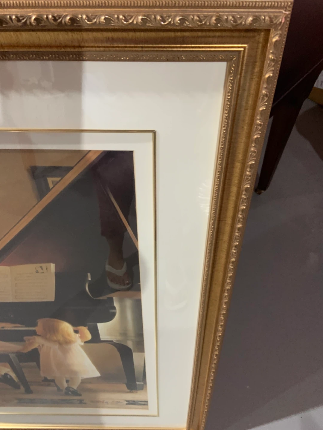 Framed Art Print - Two Girls at a Piano - photo 3