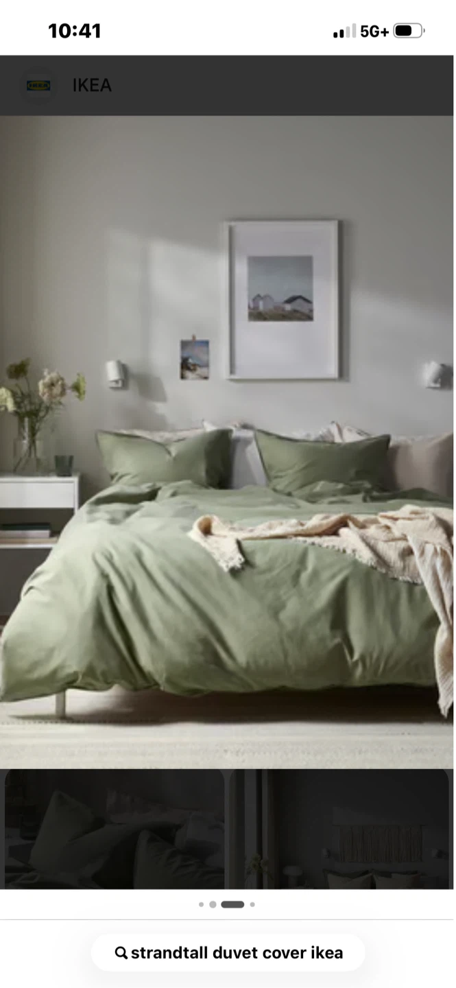 Duvet Cover Pillowcase Set Green (Queen/full double)