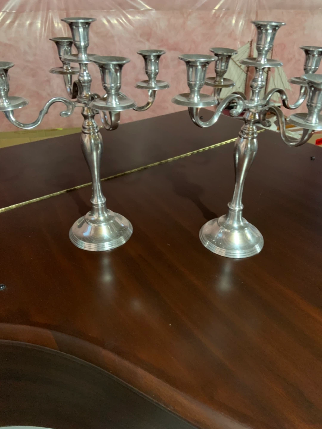 Silver Candelabra Candle Holders (Set of 2) - photo 3
