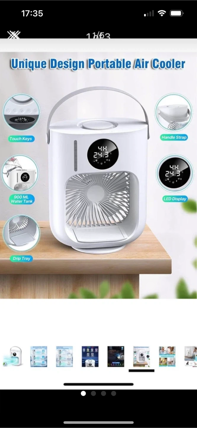 Used Portable Mini Air Fan - photo 3