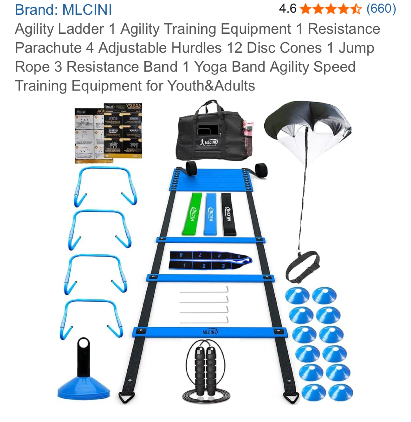 MLCINI Agility Training Equipment Set