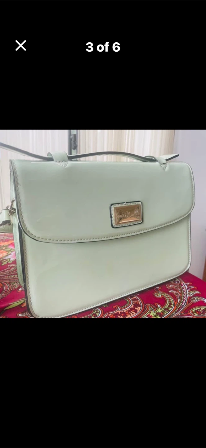 Mint Green Patent Leather Handbag