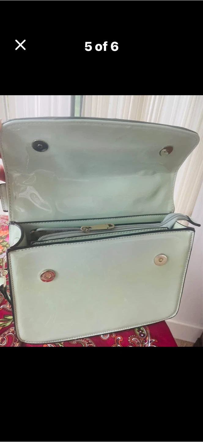 Mint Green Patent Leather Handbag - photo 3