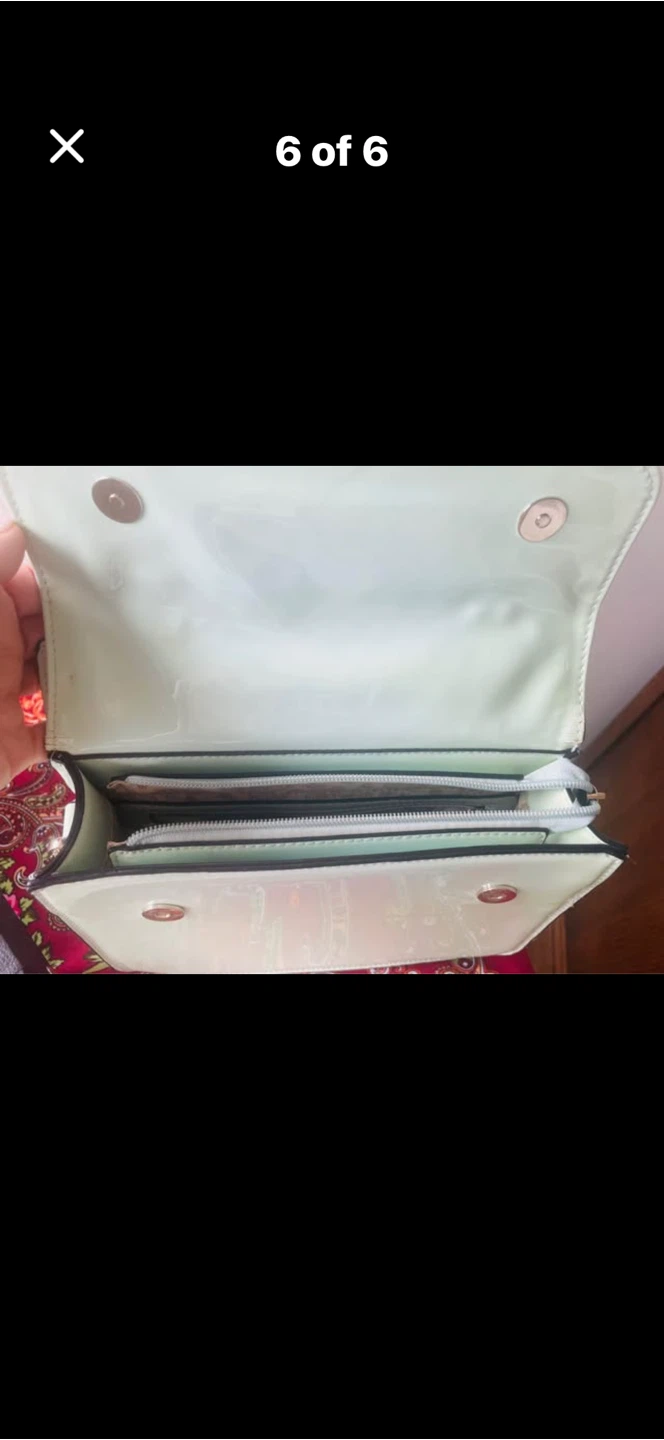 Mint Green Patent Leather Handbag - photo 4