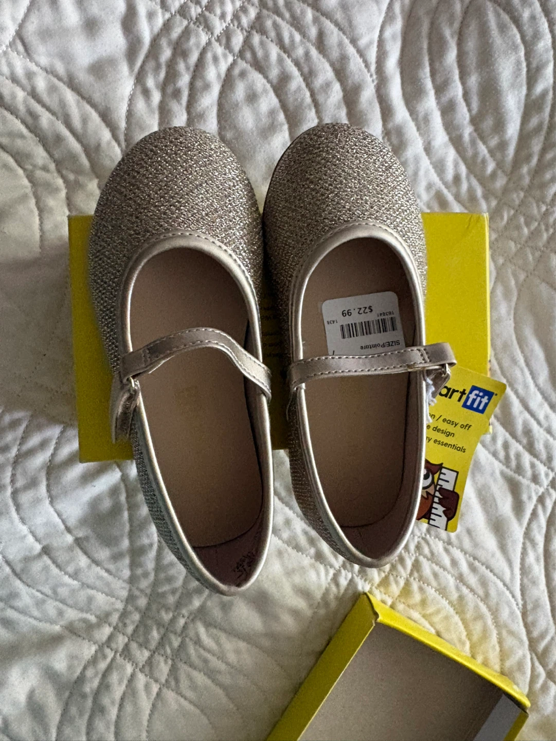 Smart Fit Girls Glitter Mary Jane Flats