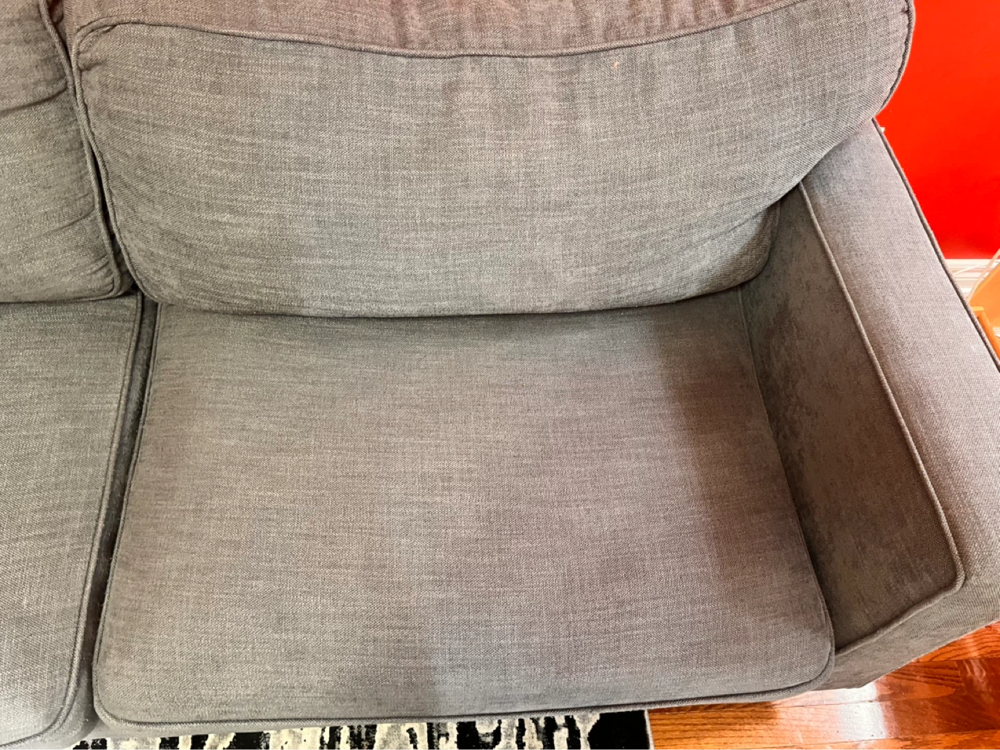 Grey 2-seater sofa - photo 4