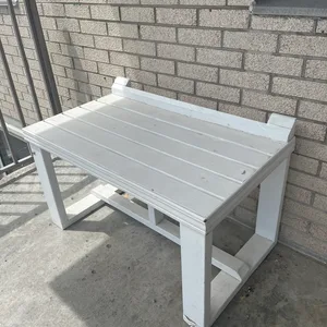 White Wooden Bench
