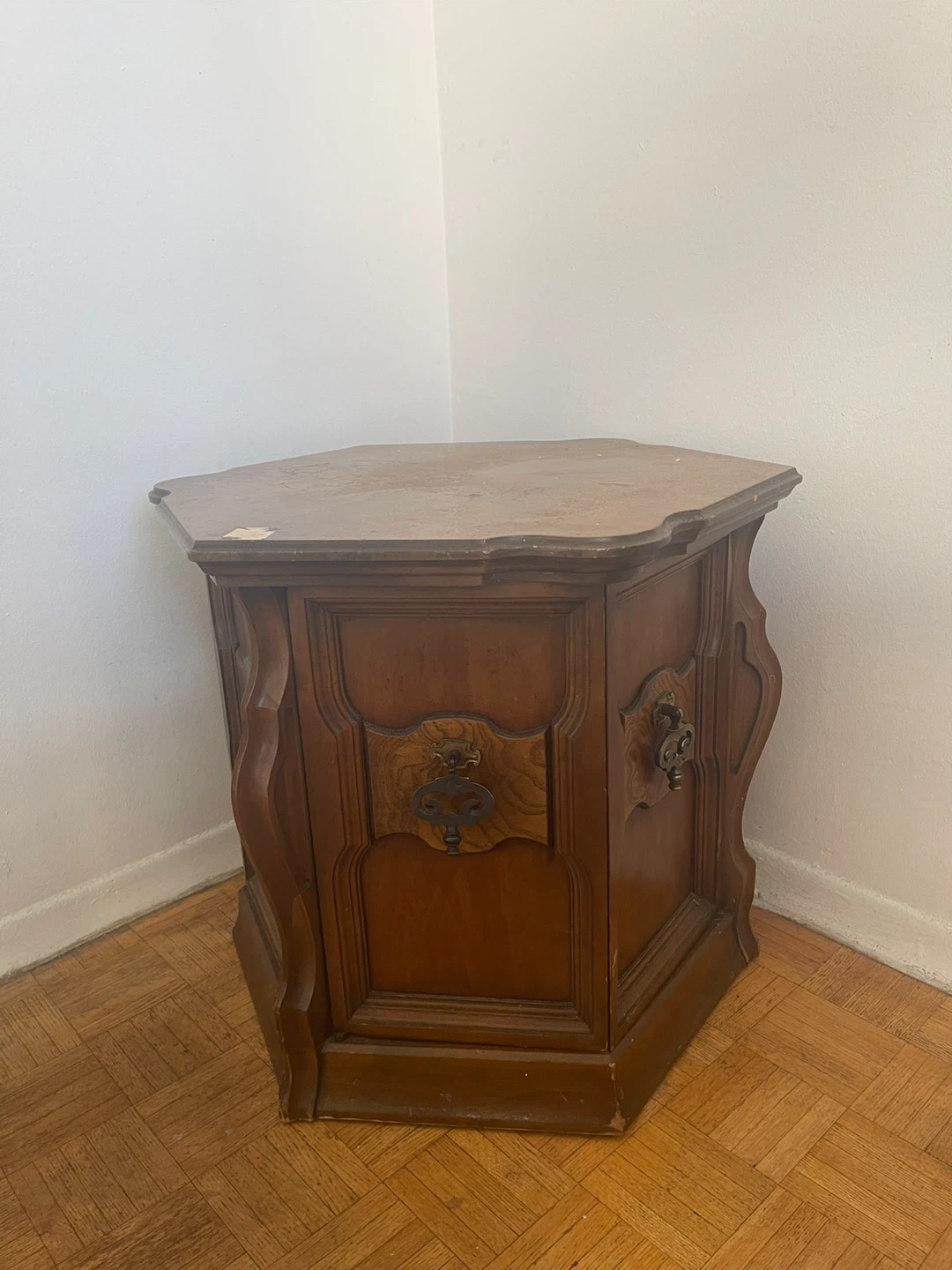 Vintage Hexagonal Side Table