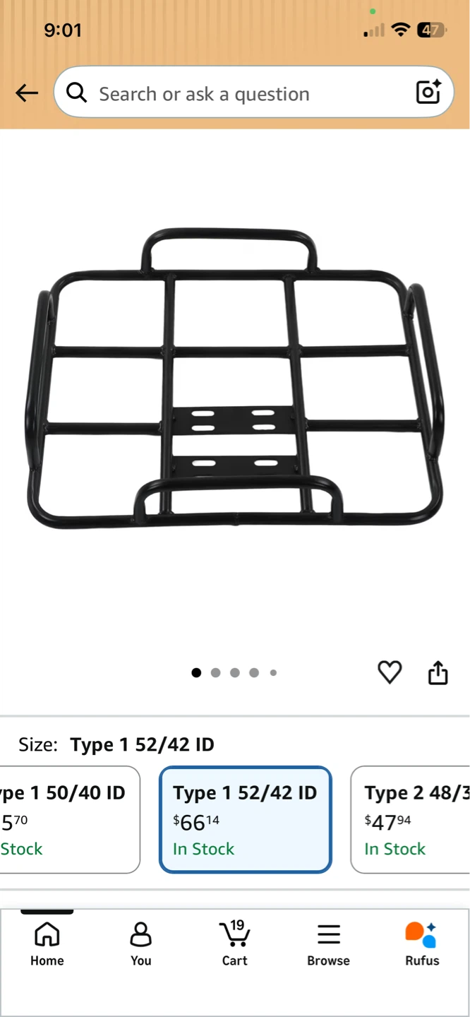 Cargo Rack for bicycle, e bike, motorcycle - photo 5