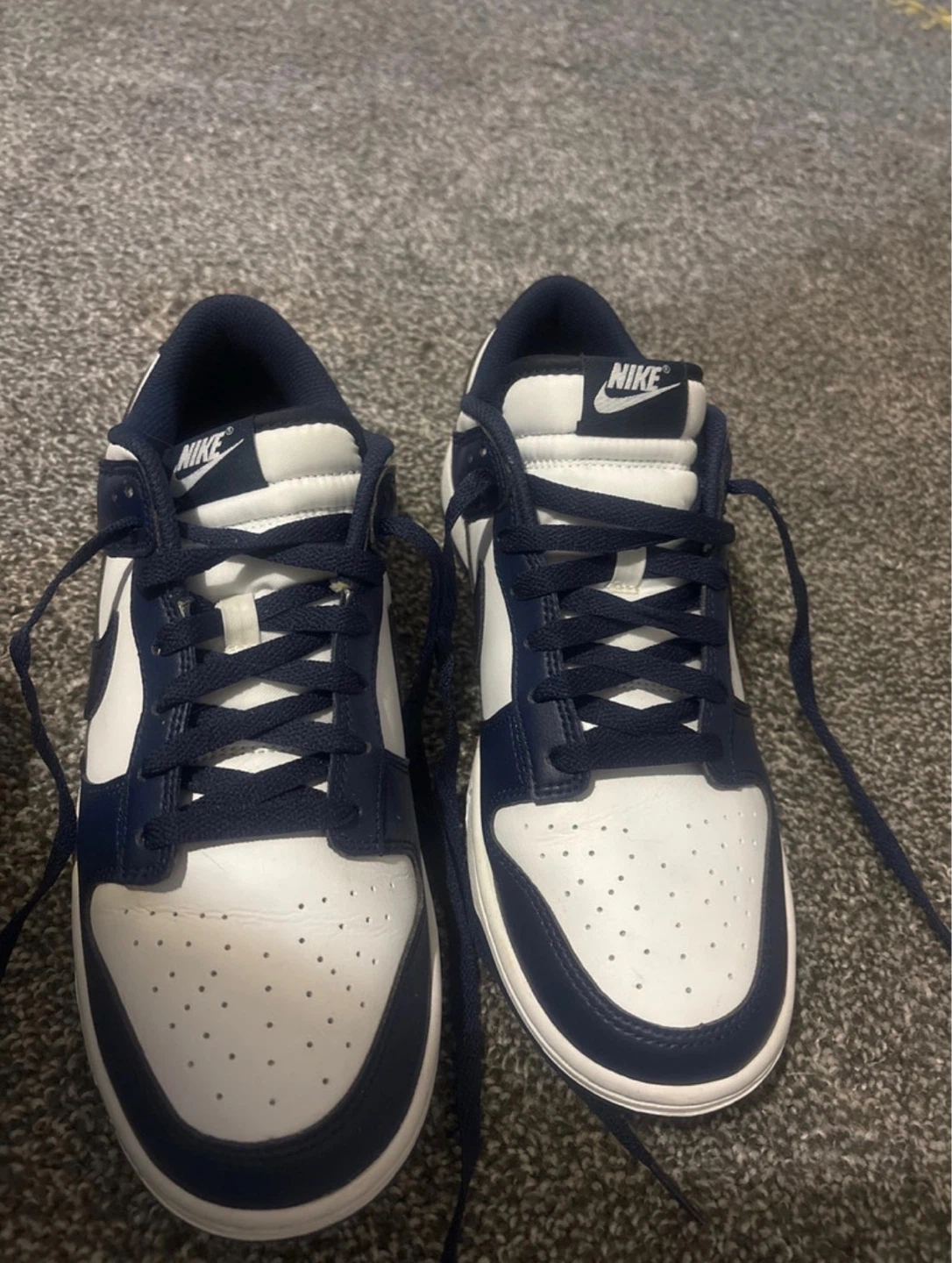 Nike Dunk Low Navy White Sneakers