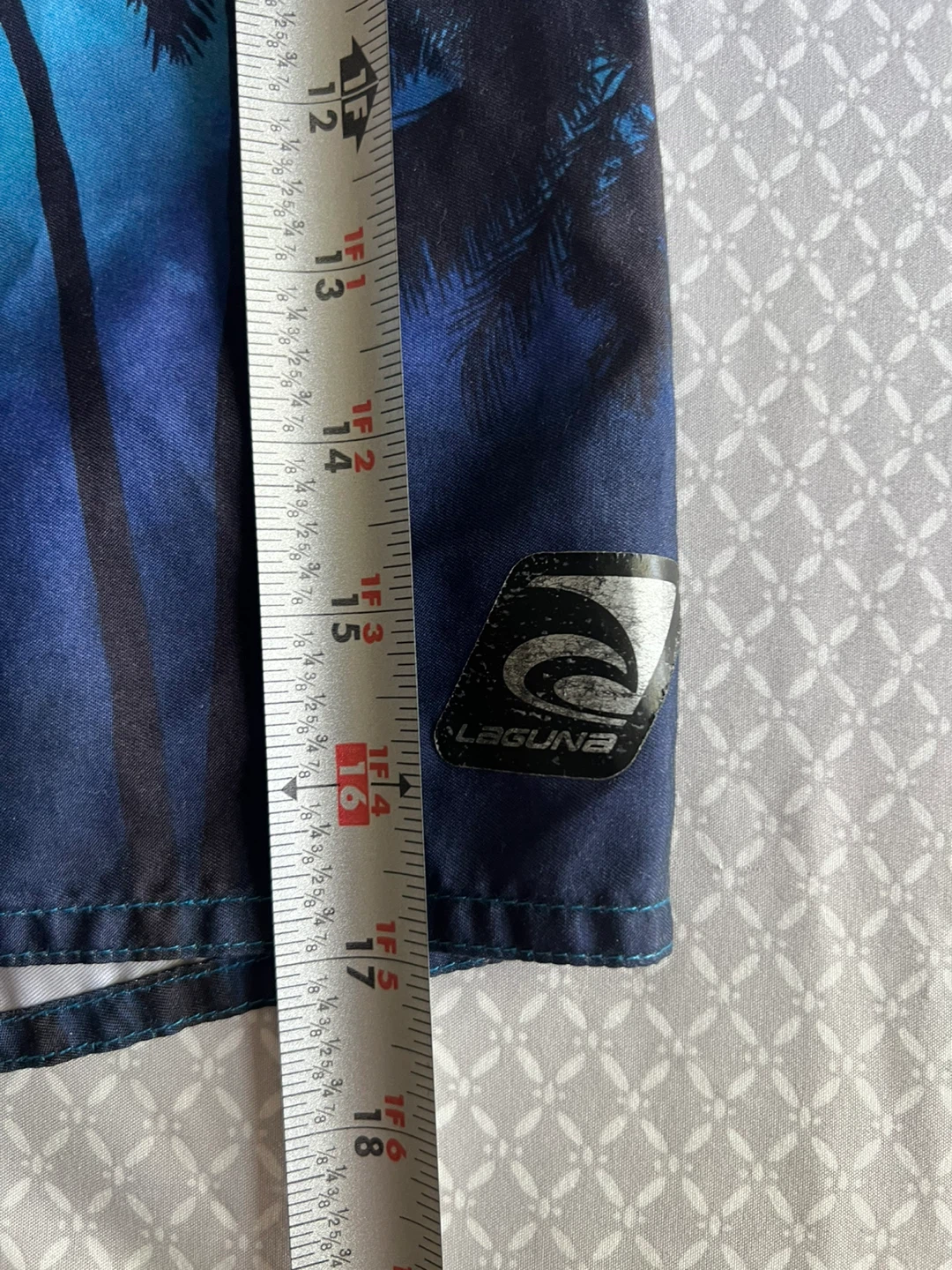 Laguna Swim Trunks Men's Size Medium Palm Tree Print - photo 3