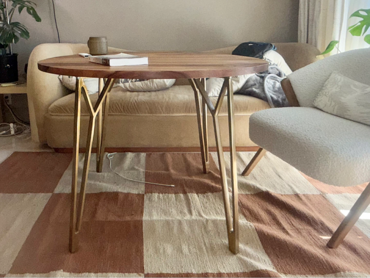 CB2 Dial Round Dining Table