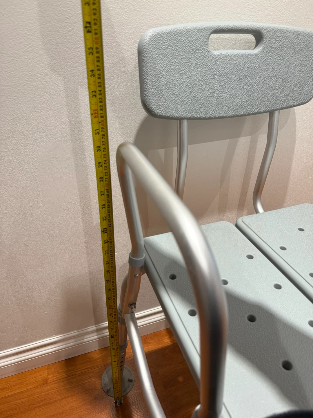Adjustable Bath/Shower Chair with Backrest - photo 5