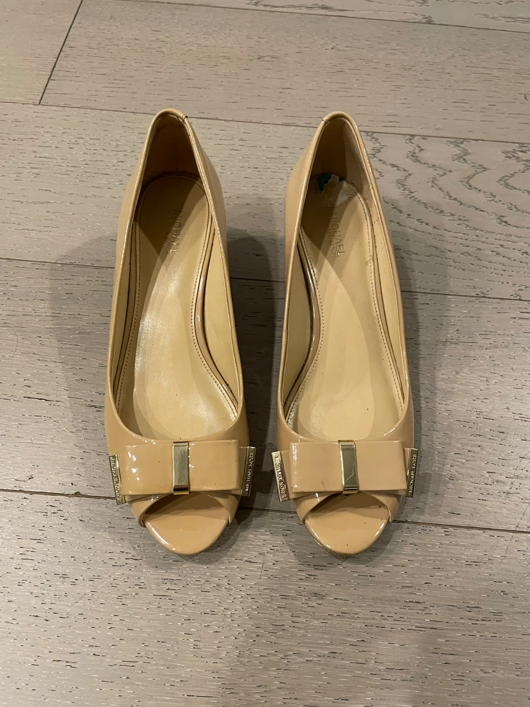 Michael Kors Peep Toe Wedge Heels Size 8M