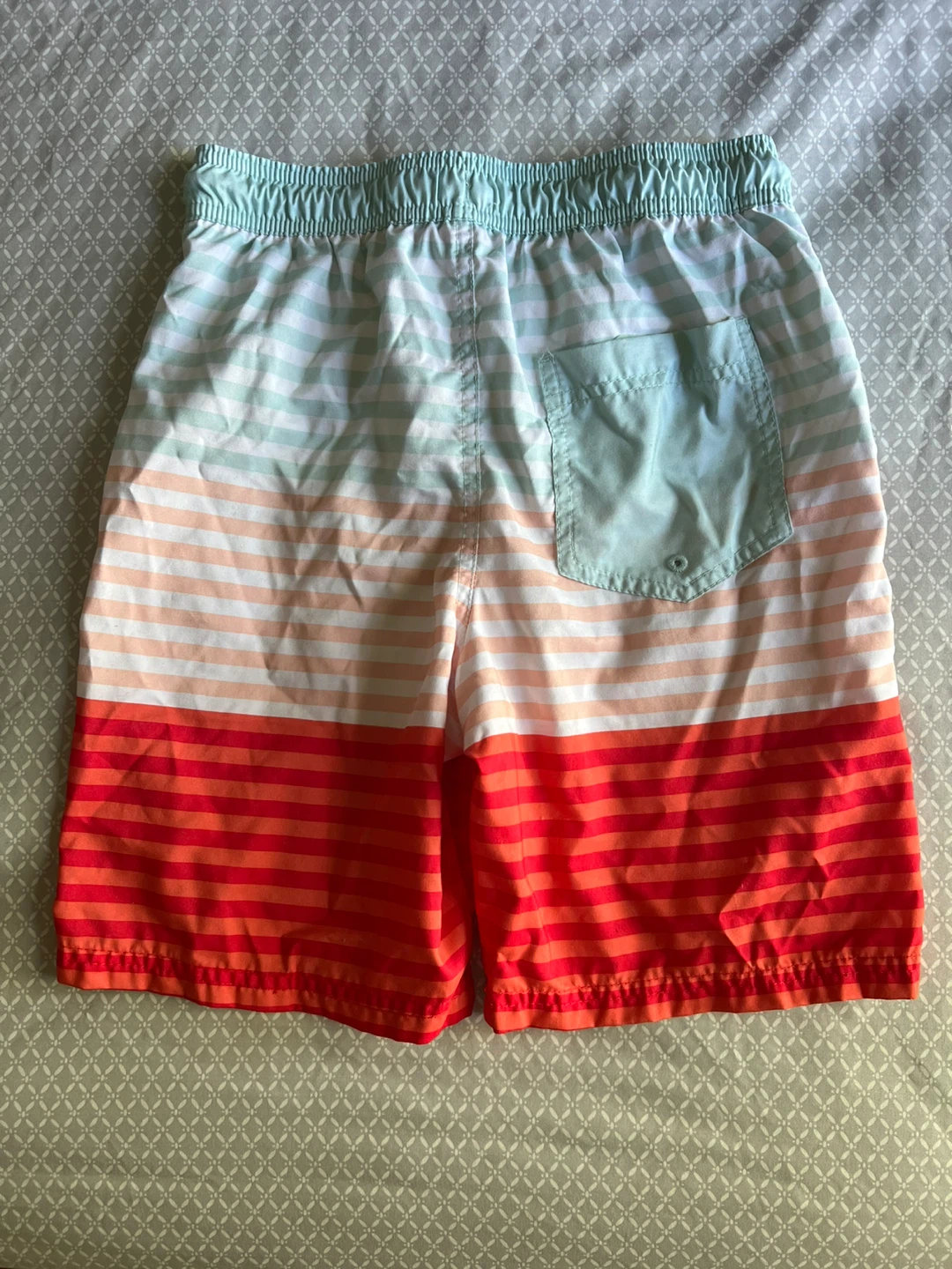 Cat & Jack Striped Swim Trunks Size L (12/14) - photo 2