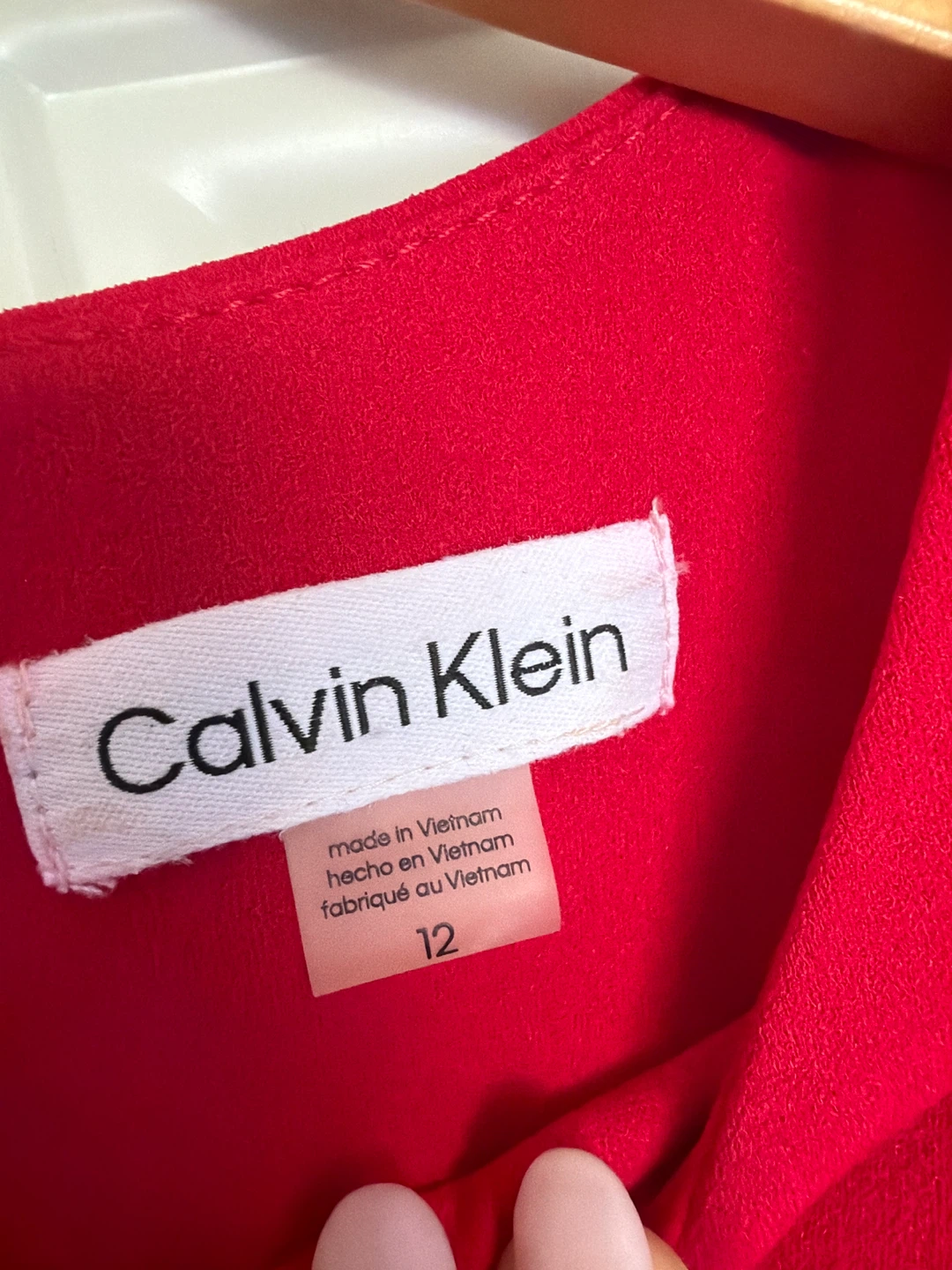 Calvin Klein Red Cape Dress Size 12 - photo 3